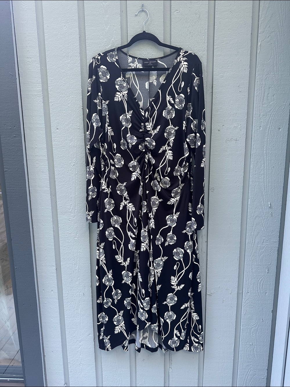 Lane Bryant Black Floral Maxi Dress